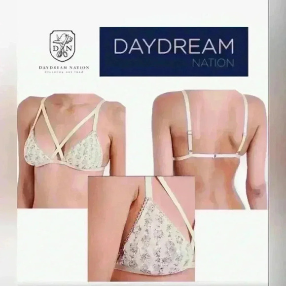 DAYDREAM NATION BEVERLY BRA- FLORAL TAN  SZ M STYLE# DNW005216 - Picture 4 of 8